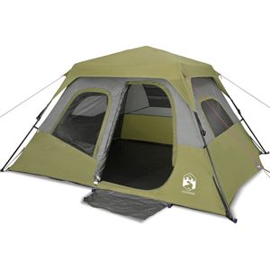 vidaXL Tent 6-persoons waterdicht groen