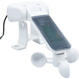 vidaXL Luifel automatisch met LED en windsensor 400x350 cm geel en wit