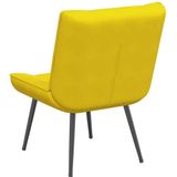 vidaXL Relaxstoel 64x74x84 cm fluweel geel
