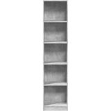 vidaXL Boekenkast 40x24x176 cm bewerkt hout betongrijs