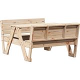 vidaXL Picknicktafel voor kinderen 88x122x58 cm massief grenenhout