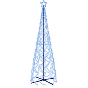 vidaXL Kegelkerstboom 500 LED's blauw 100x300 cm