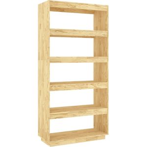 vidaXL Boekenkast / kamerscherm 80x35x167 cm massief grenenhout
