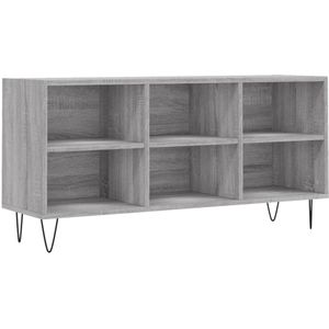 vidaXL Tv-meubel 103,5x30x50 cm bewerkt hout grijs sonoma eikenkleurig