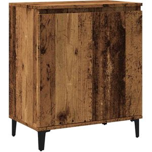 vidaXL Dressoir 60x35x70 cm bewerkt hout oud houtkleurig