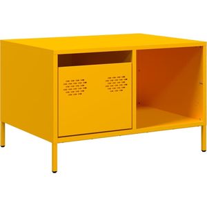 vidaXL - Salontafel,5x50x43,5 - cm - koudgewalst - staal - mosterdgeel
