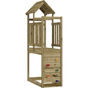 vidaXL Speeltoren met klimwand 53x110x214 cm geïmpregneerd grenenhout