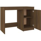 vidaXL Bureau 100x50x76 cm bewerkt hout bruin eikenkleur