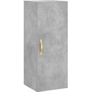 vidaXL Hangkast 34,5x34x90 cm betongrijs