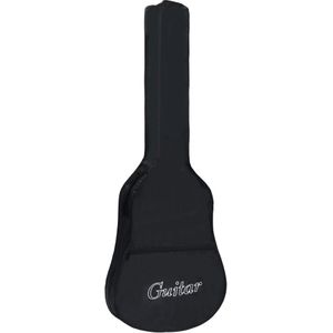 vidaXL Gitaartas voor 4/4 klassieke gitaar 100x37 cm stof zwart
