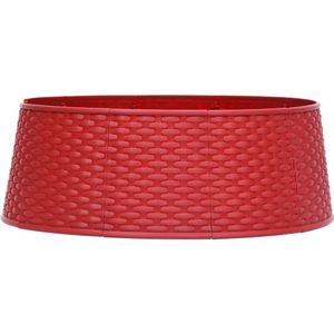 vidaXL Kerstboomrok Ø65x19,5 cm rood