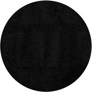 vidaXL-Vloerkleed-PAMPLONA-shaggy-hoogpolig-modern-Ø-240-cm-zwart