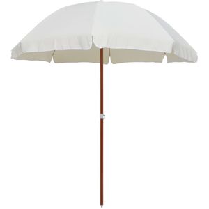 VidaXL Parasol Stalen Paal 240 cm Zandkleurig