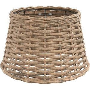 vidaXL Plafondlampenkap Ø38x23 cm wicker bruin