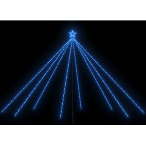 vidaXL Kerstboomverlichting met 576 LED's binnen en buiten 3,6 m blauw