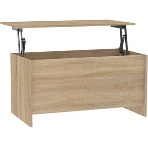 VidaXL Salontafel 102x55,5x52,5 cm - Bewerkt Hout - Sonoma Eikenkleurig