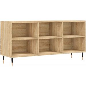 vidaXL Tv-meubel 103,5x30x50 cm bewerkt hout sonoma eikenkleurig