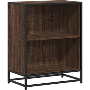 vidaXL - Boekenkastx35x76 - cm - bewerkt - hout - bruin - eikenkleur