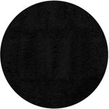 vidaXL-Vloerkleed-PAMPLONA-shaggy-hoogpolig-modern-Ø-200-cm-zwart