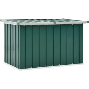 VidaXL Tuinbox 109x67x65 cm Groen - Ruime opbergbox voor tuinmeubelen