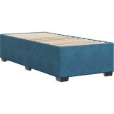 vidaXL Bedframe fluweel blauw 90x200 cm