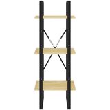 vidaXL Boekenkast met 3 schappen 40x30x105 cm massief grenenhout