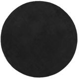 vidaXL-Vloerkleed-HUARTE-laagpolig-zacht-wasbaar-Ø-120-cm-zwart