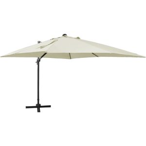 vidaXL-Zweefparasol-met-paal-en-LED-verlichting-300-cm-zandkleurig