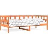 vidaXL Slaapbank zonder matras 90x200 cm massief grenenhout wasbruin