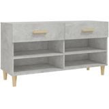 vidaXL-Schoenenkast-102x35x55-cm-bewerkt-hout-betongrijs