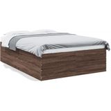 vidaXL Bedframe bewerkt hout bruin eikenkleur 140x190 cm