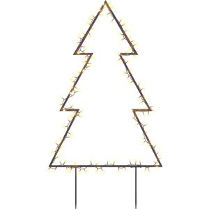 vidaXL Kerstverlichting kerstboom met grondpinnen 115 LED's 90 cm