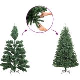vidaXL Kunstkerstboom smal met 300 LED's 180 cm
