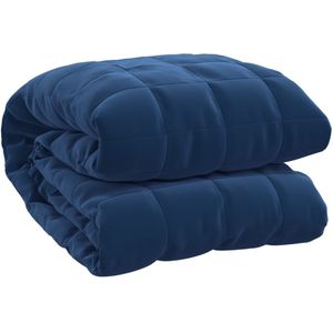 vidaXL-Verzwaringsdeken-235x290-cm-15-kg-stof-blauw