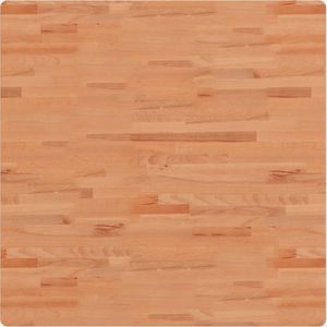 vidaXL Tafelblad vierkant 90x90x4 cm massief beukenhout