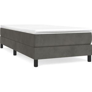 vidaXL-Boxspringframe-fluweel-donkergrijs-90x190-cm