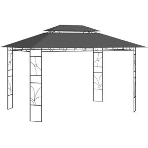 vidaXL-Prieel-160-g/m²-4x3x2,7-m-antracietkleurig