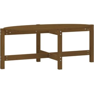 VidaXL Salontafel 118x63x45 cm Massief Grenenhout Honingbruin