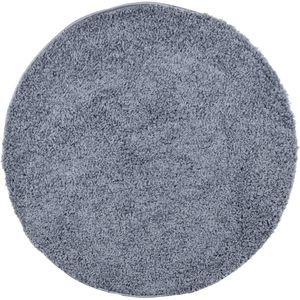 vidaXL-Vloerkleed-shaggy-hoogpolig-modern-Ø-240-cm-blauw