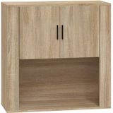 vidaXL-Wandkast-80x33x80-cm-bewerkt-hout-sonoma-eikenkleurig