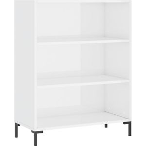 vidaXL-Boekenkast-69,5x32,5x90-cm-bewerkt-hout-hoogglans-wit