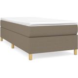 VidaXL Boxspringframe Stof Taupe 90x200 cm