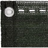 vidaXL - Balkonscherm - 90x600 - cm - HDPE - donkergroen