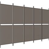 vidaXL-Kamerscherm-met-5-panelen-250x180-cm-antracietkleurig