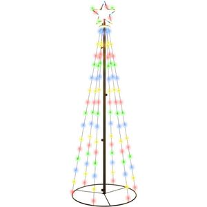 vidaXL Kegelkerstboom 108 LED's 70x180 cm meerkleurig