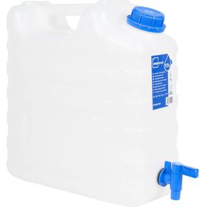 vidaXL Watertank met kraan 15 L kunststof transparant