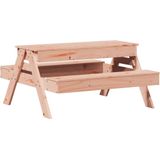 vidaXL Picknicktafel met zandbak voor kinderen massief douglashout