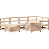 vidaXL 7-delige Loungeset massief grenenhout