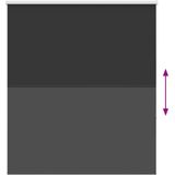 vidaXL Rolgordijn verduisterend 125x130 cm stofbreedte 121,6 cm zwart