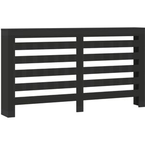 vidaXL Radiatorombouw 175x20x82 cm bewerkt hout zwart